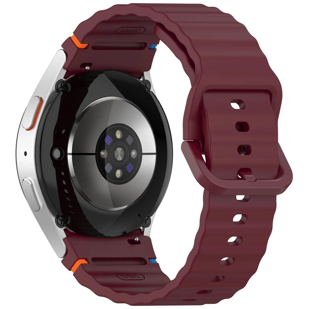 Official Silicone Strap for Samsung Galaxy Watch 7/FE/6/5/4 44mm 40mm Bracelet wristband Galaxy Watch 6 4 Classic 47/43/46/42mm