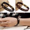Vintage Men's Women's Faux Leather Multilayer Bracelet Bangle Wristband Jewelry