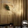 Cross-Border LED Christmas Lights - Luminous White Birch Branches for Home Decor