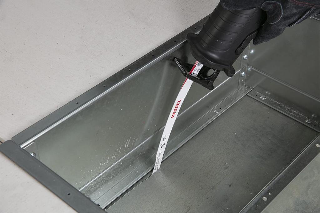 VESSEL Reciprocating Saw Cheetah for 14 200mm 10 Blades per Blade, Series, Metalworking, Teeth, 0.9mm Thickness, Length, Pack, SBC-1420-10