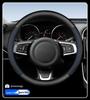 Carbon Fiber Texture Suede Steering Wheel Cover, Non-Slip, Sweat-Absorbent, Universal, All-Season Design.