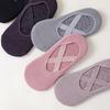 1 Paar Rückenfreie Yoga-Socken Anti-Rutsch Trainings-Baumwollsocken Weiche Ballett-Pilates-Socken Damen