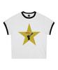 GLACK Gt122 Pistol Star Ringer T-Shirt (White)
