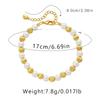 K Gold Plated Natural Shell Pearl Elegant Handmade Bracelet For Women