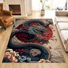 1 Stück Teppich im chinesischen Drachen-Tuschemalerei-Stil für Wohnzimmer, Schlafzimmer, Sofa, Heimdekoration Rus Rutschfeste Fußmatte Luxusgeschenk
