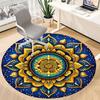 1pc Mandala, Ornament Chair Carpet for Office, Non Slip, Soft and Durable Office Rug
