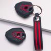 Key Cover for CFMOTO 450MT Mt450 450SR 650SR 700CLX 800MT 650MT 800NK with Keychain Honeycomb Texture Racing Stripe Motorbike Key Sleeve Accessory