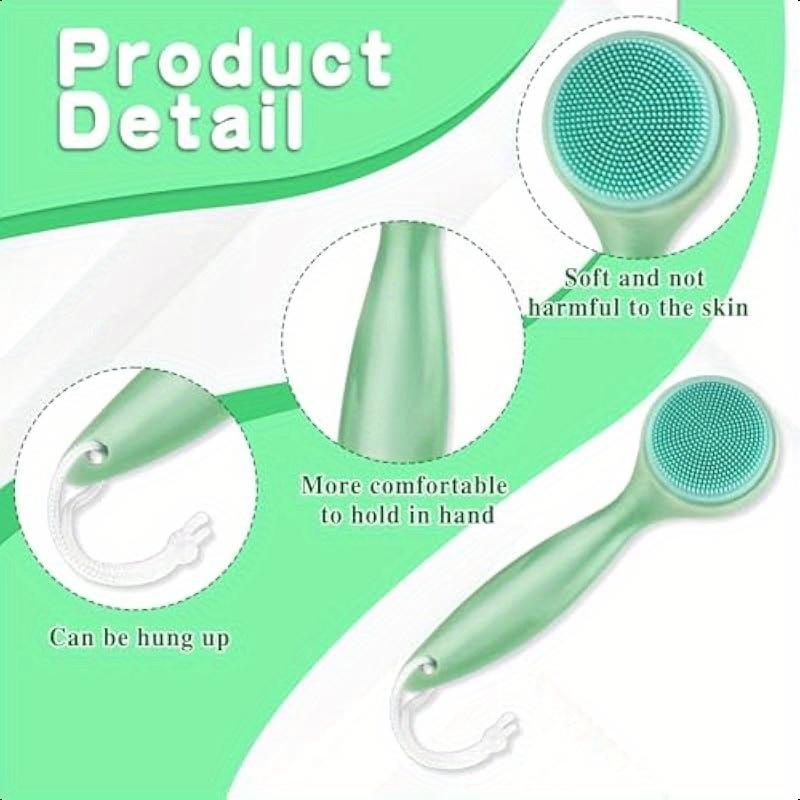 Cleansing Brush Face Scrubber Exfoliating Skin Care Tools Manual Facial Cleaner Silica Gel Massage Body
