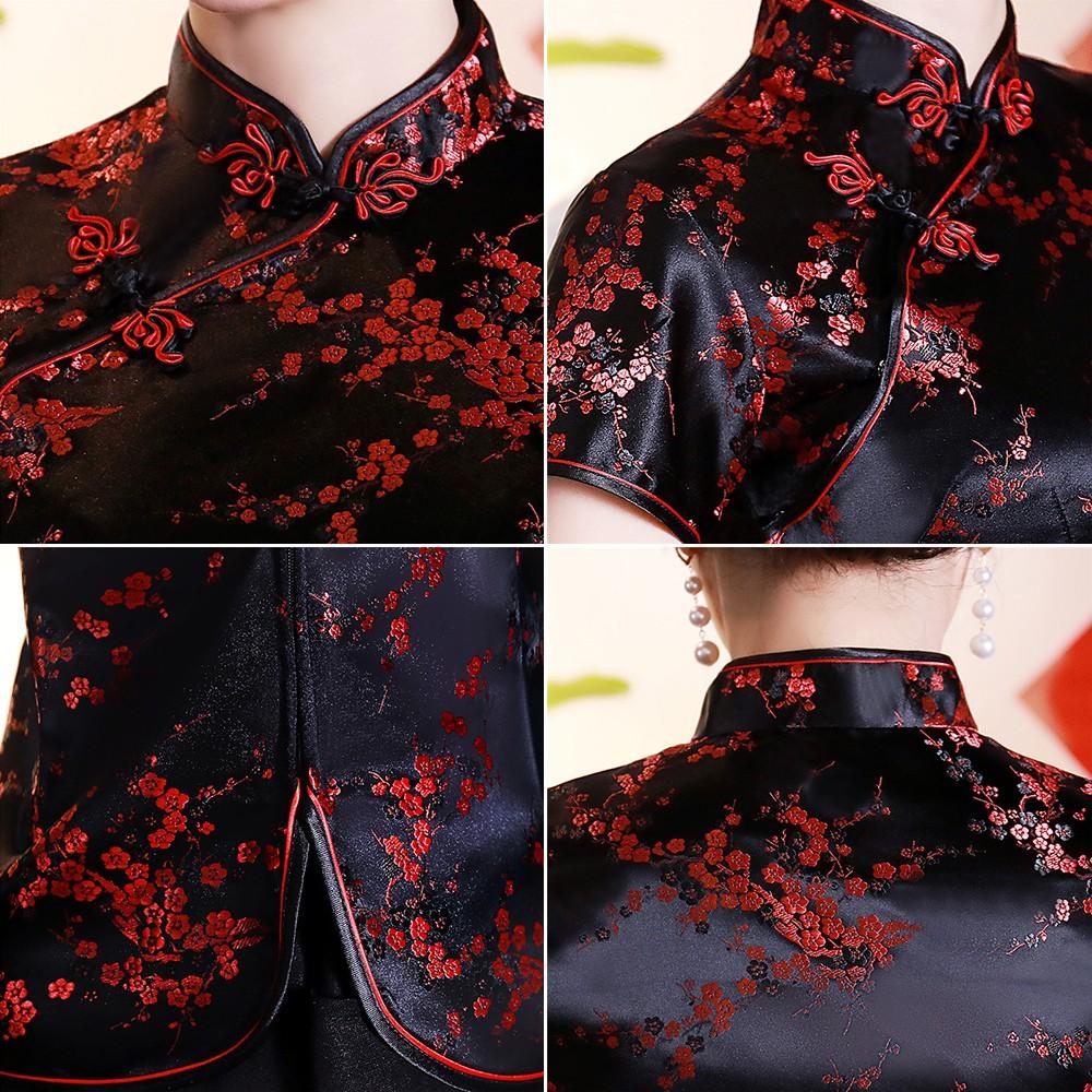 Vintage Floare Femei Chineză Tradițională Bluză din Satin Cămașă Sexy de Vară Noutate Dragon Îmbrăcăminte Plus Size