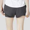 Under Armour Pure Color Elastic Waist Casual Breathable Shorts Women Bottoms Grey 1326987-010