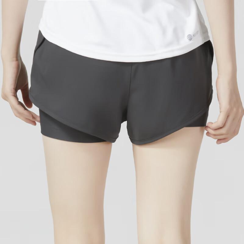 Under Armour Pure Color Elastic Waist Casual Breathable Shorts Women Bottoms Grey 1326987-010