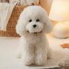 30~40Cm Simulation Bell Teddy Dog Plush Toy Four Colors Animal Puppy Doll Kawaii Companion Birthday Present
