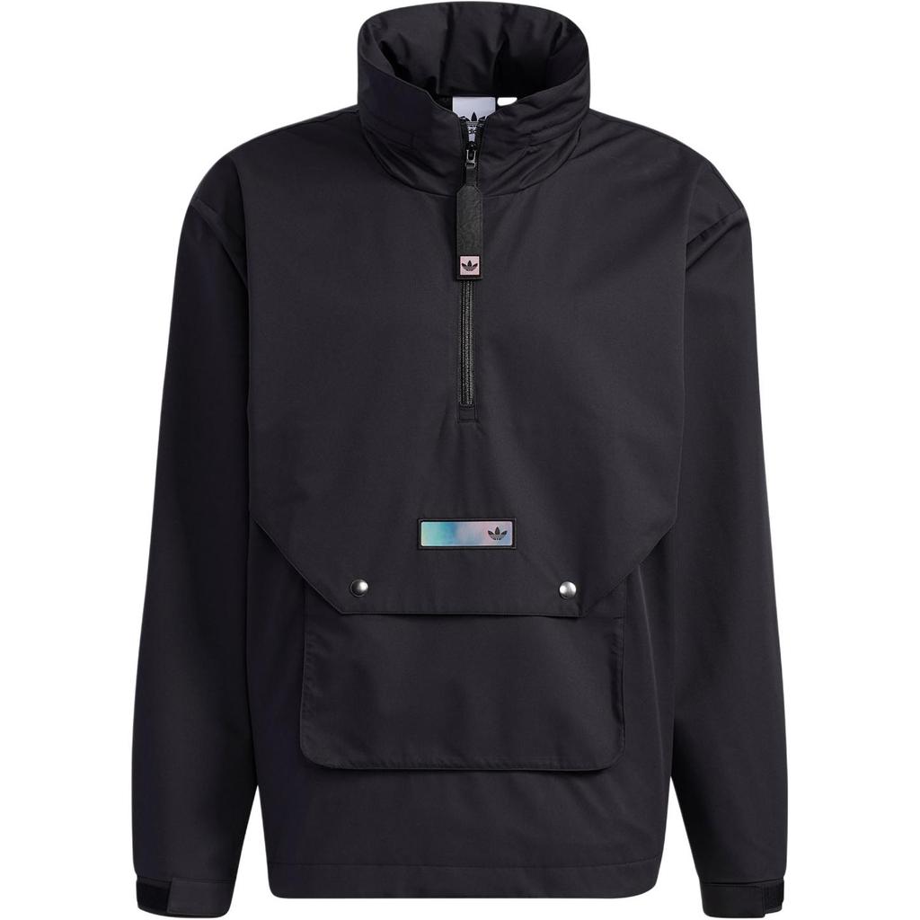 Adidas Originals Premium Hooded Zip-Up Loose Jacket Men Jackets Black H38880