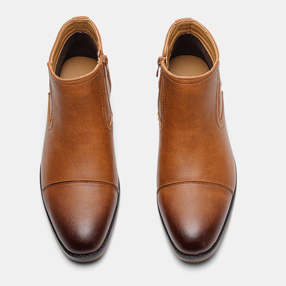 Chelsea Boots Men Comfortable Brand Fashion 2026 Boots Leather