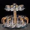 Elegant Crystal Glass Shot Cups Decanter Set With Graduated Markings Home Whiskey Baijiu Or Spirits Serving