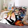 One Punch Man Anime Character Print Flannel Blanket Cozy Warm Throw Sofa Bedroom Present Indoor Home Seasonal Lounge Decor