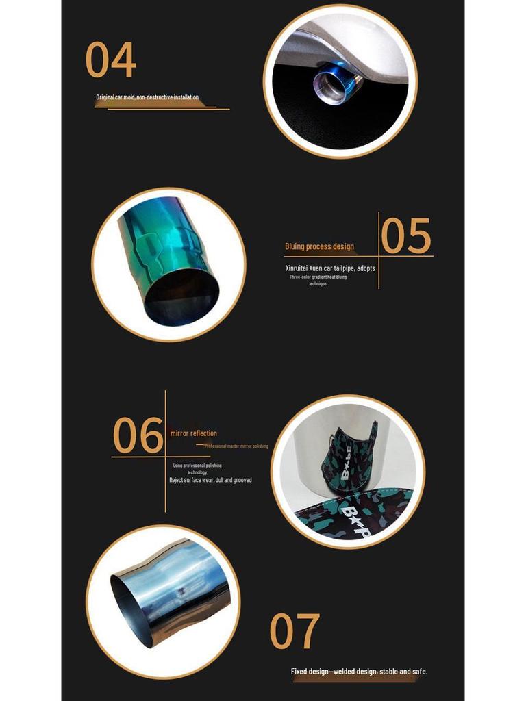 Universal Mid-Section Small Drum for Toyota & Honda Stainless Steel