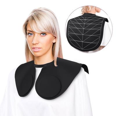 Silikon-Schneideumhang mit Richtlinien Gummi-Nackenwickel Nackenschutz Beschwert Salon Friseur Haarschneideunterlage für Friseure