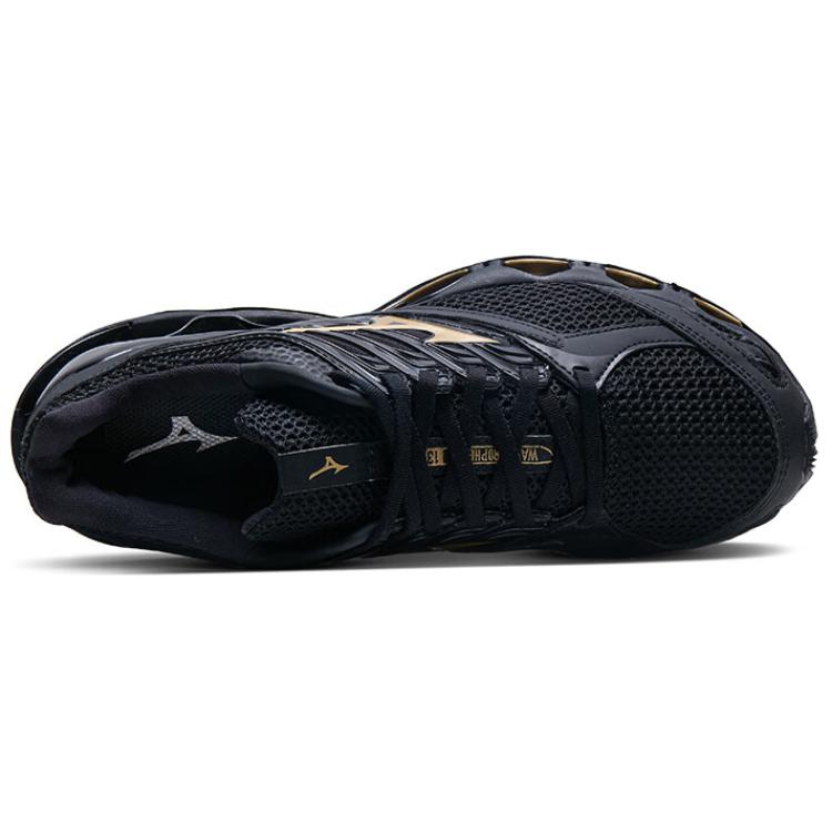 Mizuno Wave Prophecy 13 S Black Gold Unisex Sneakers J1GC244954