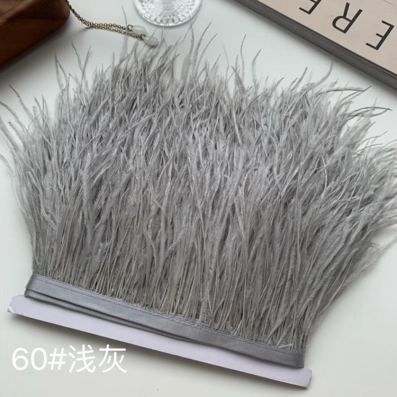 Ostrich Hair Cloth Edge 10-15Cm Clothing Accessories Diy Skirt Decoration Dress Neckline Cuffs Feathers