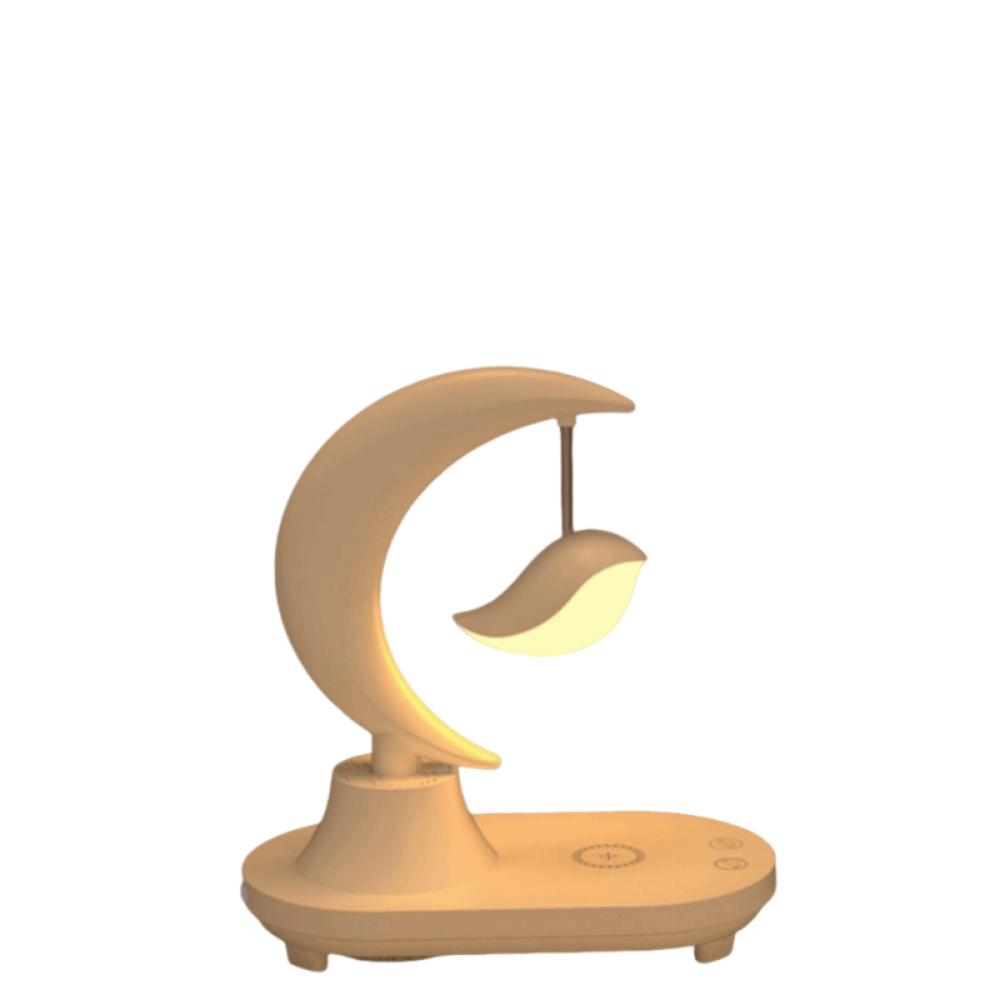 LED Light Music Night Light Bedside Use Ambient Light Bluetooth Night Light Children Gits Dimmer Function Wireless Charging Lamp