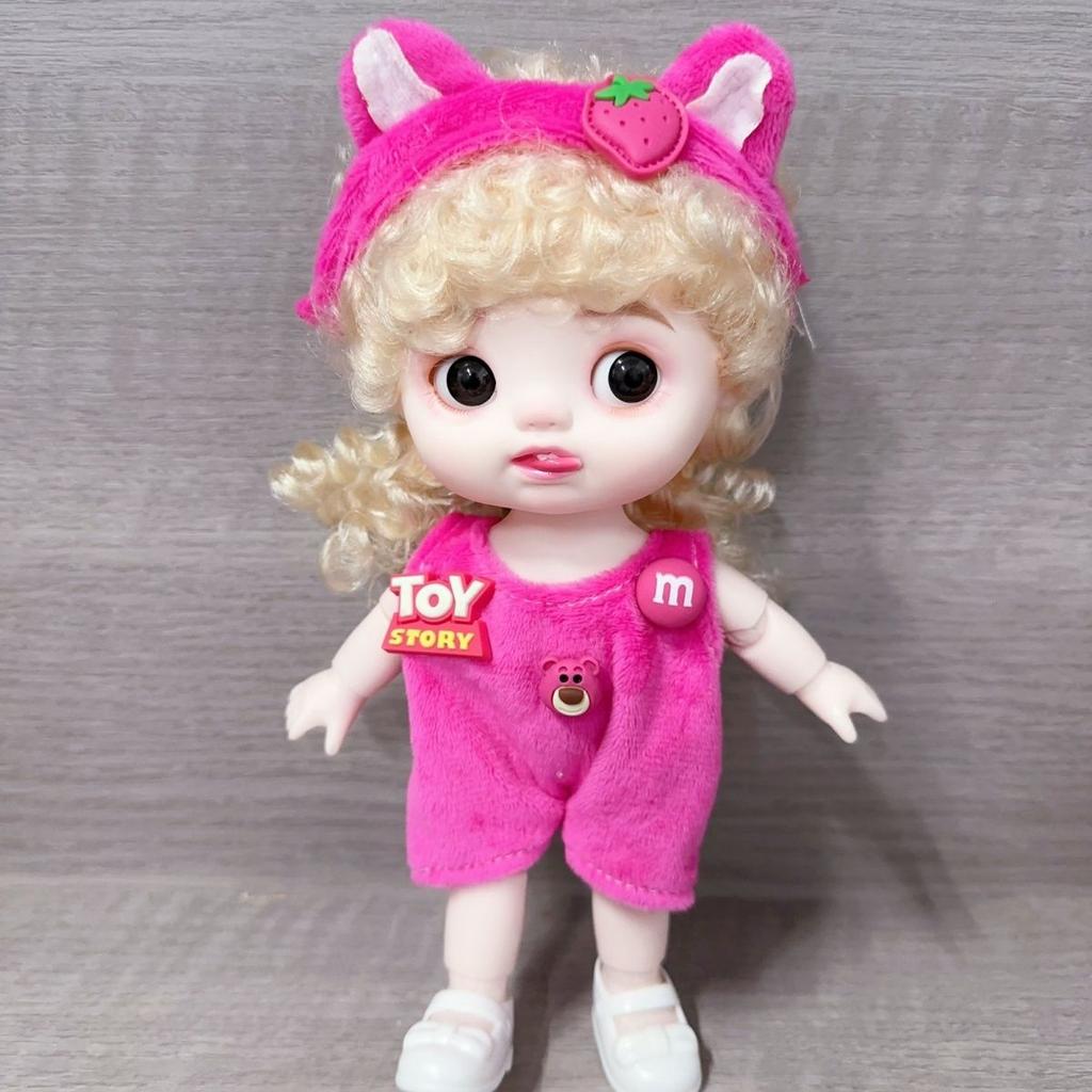Cute 22cm Princess Girl Children's Set Toy Expression Doll Birthday Gift Dress Up Clothes