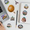 50 Pieces of Graffiti Stickers Featuring Tourist Attractions In The Nordic World, Suitable for Water Cups and Computers, Waterproof