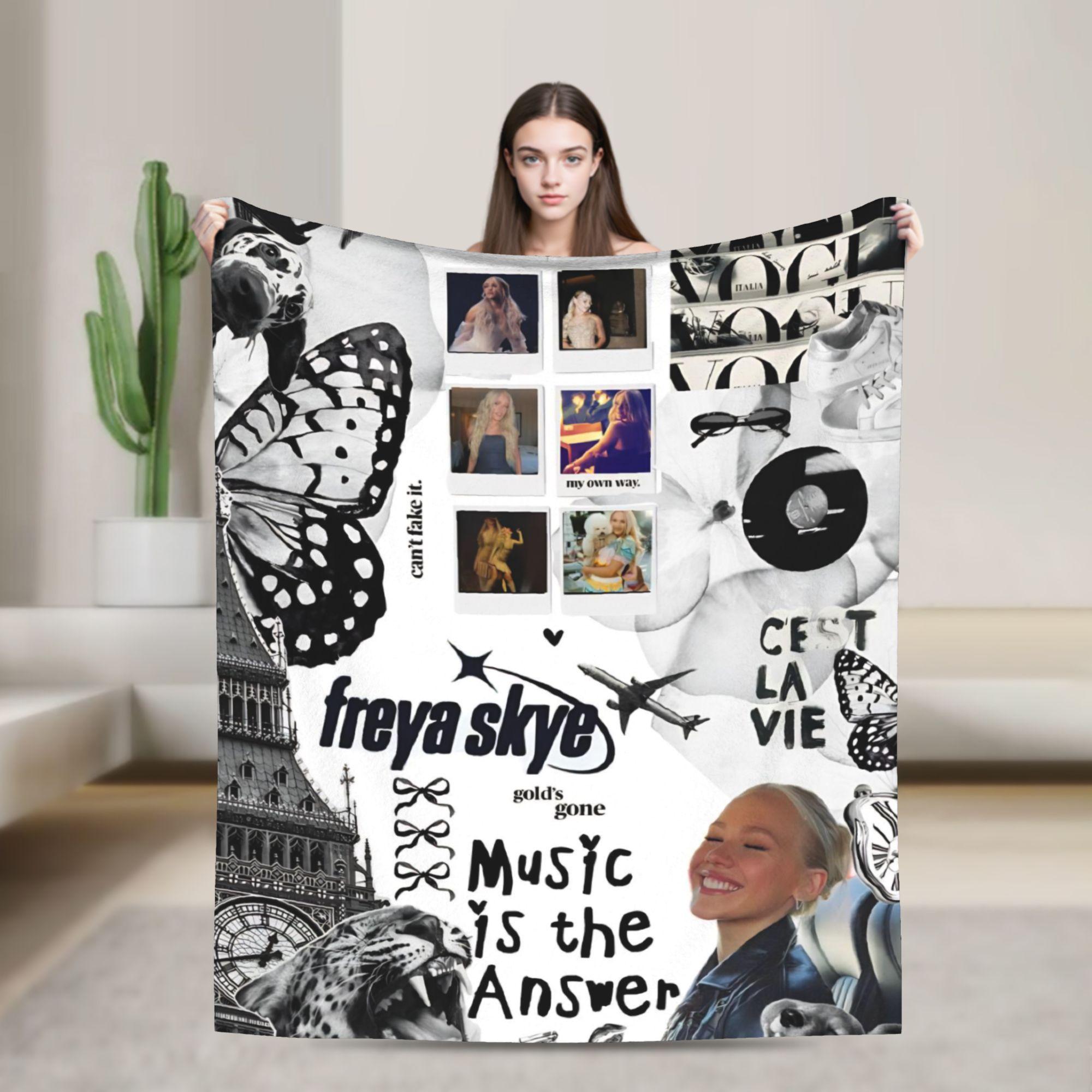 

Freya Skye Blanket Quality Super Warm Throw Blanket Winter Decorative Couch Bed Aesthetic Bedspread 40x50in
