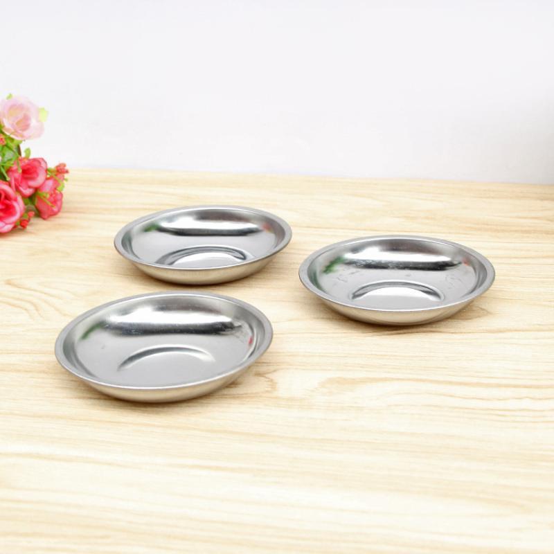 1 Pack Stainless Steel Sauce Dishes Rust Resistant Bpa Free Perfect For Home Kitchen Outdoor Camping Sauce Serving