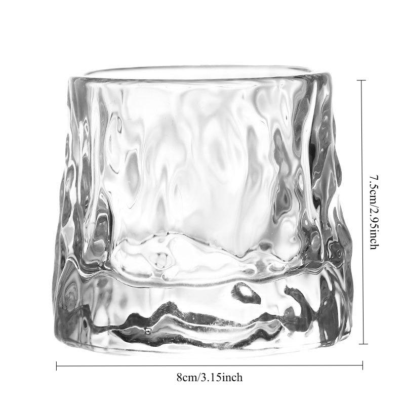 Pogrubiony Kryształowy Kieliszek do Whisky Obrotowy Nieprzewracający się Szklanka do Szkockiej Bourbona Koktajli Barowe Domowe Szklanka do Napojów Zimnych