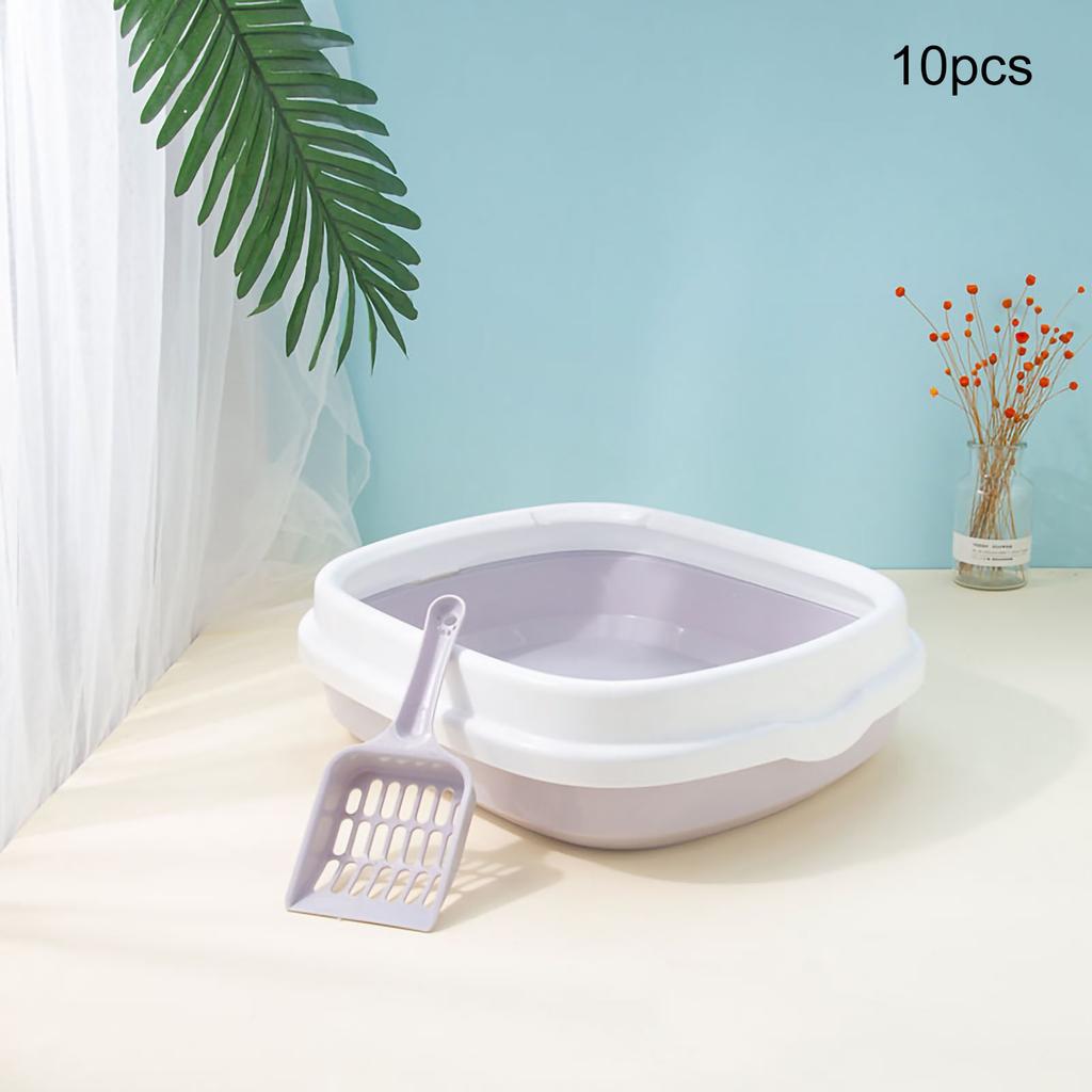 Katzentoilette Großer Raum Spritzschutz Verdickt Halbgeschlossen Katzenklo mit Katzenstreu