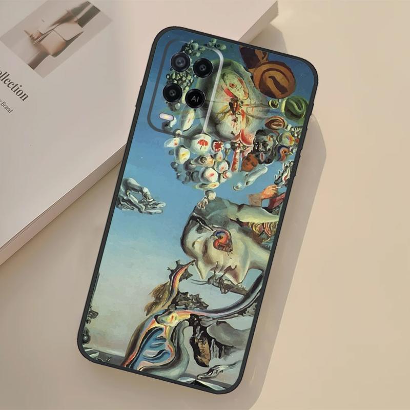 

Salvador Dali Art Case For Oppo A76 A96 A16 A17 A18 A60 A80 A40 A38 A58 A78 A98 A94 A74 A54 A15 A57 A77 A5 Pro OPPO A94 5G