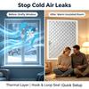Insulated and Windproof Sealed Windows, Warm Winter Curtains, Shading, Sound Insulation, Screen Windows Cold Proof Curtain Warm Thermal Curtain
