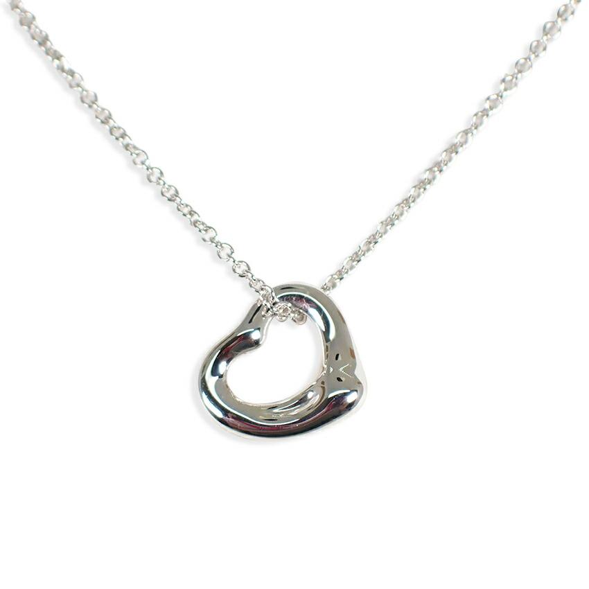 

[Б/у] TIFFANY/Tiffany 925 Open Heart Подвеска/ожерелье [g352-33]