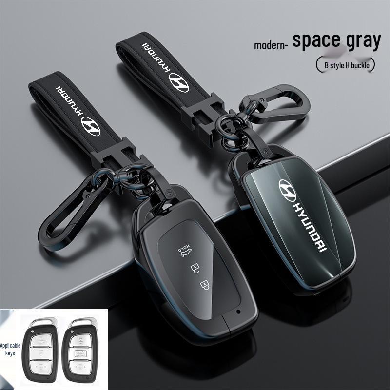 Hyundai Tucson Palisade IONIQ Nexo L Key Case Snap Button Shell