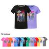 4986 Kids Girls Boys Sajaboys Rumi Mira Zoey Print Casual Cotton Short Sleeves T-Shirt