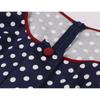 Dámské Vintage šaty Puntíky Rockabilly Koktejl Swing Šaty Jarní Letní Šaty Krátké Rukávy