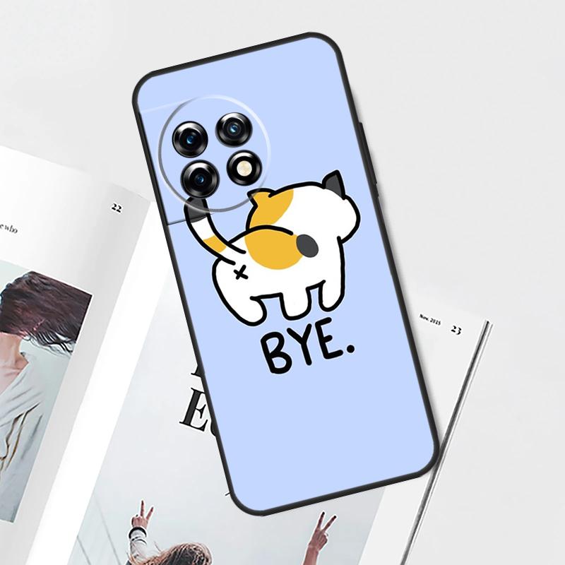 Cute Cartoon Cat Case For OnePlus Nord 5 CE 4 3 Lite N20 N30 OnePlus 15 13 12 11 8 9 10 Pro 12R 13T 13R Cover