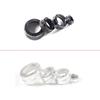 4pcs Aluminum Alloy Red/Silver For Jaguar XJ 2010-2019 Car Air Conditioner Switch Knob Volume Button Cover Trim Ring Accessories
