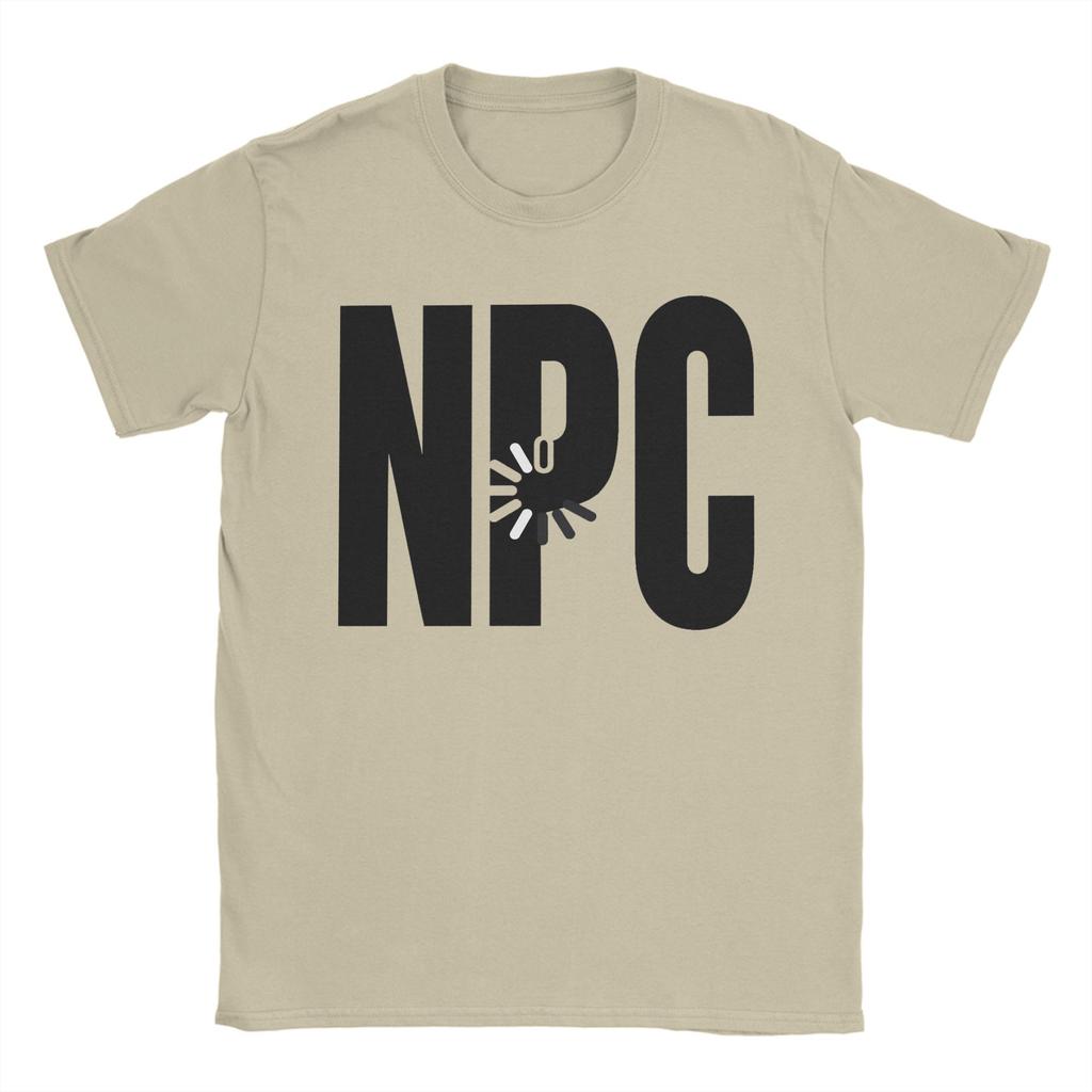 Men NPC Loading Black Logo TShirts Cotton Tees Summer Vintage ShortSleeve TShirt O Neck Hip Hop Print Tee Shirt Plus Size