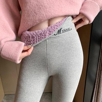 Extra Thick Cloud Soft Fleece Leggings Winter Women Slim Fit Outdoor Wear High Waist Thick Warm Plush Cotton Pants Women