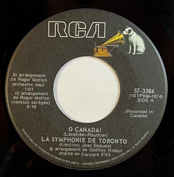 

Пластинка 7 дюймов ТОРОНТСКИЙ СИМФОНИЧЕСКИЙ ОРКЕСТР O Canada 573386 RCA Canada Военное использование