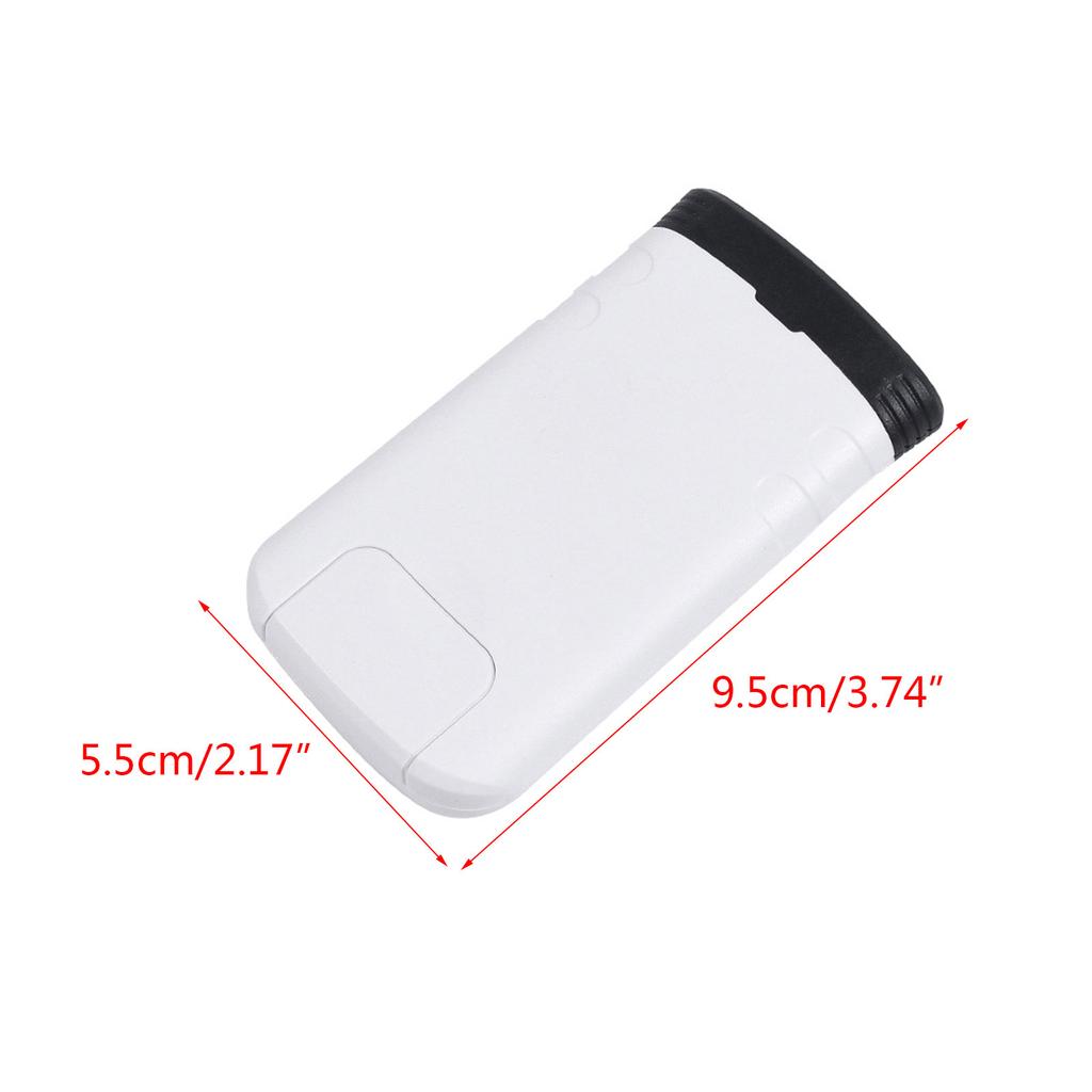 Folding Handheld Magnifying Glass with Illuminated LED Pocket Magnifier for Macular Degeneration & Small Print Reading