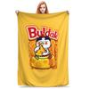 Kwaii Anime B-Buldak RameSn Coperte in Flanella Invernali Calde Morbide Plaid per Bambino Divano Letto Copriletto Divertente Copriletto Divano Letto