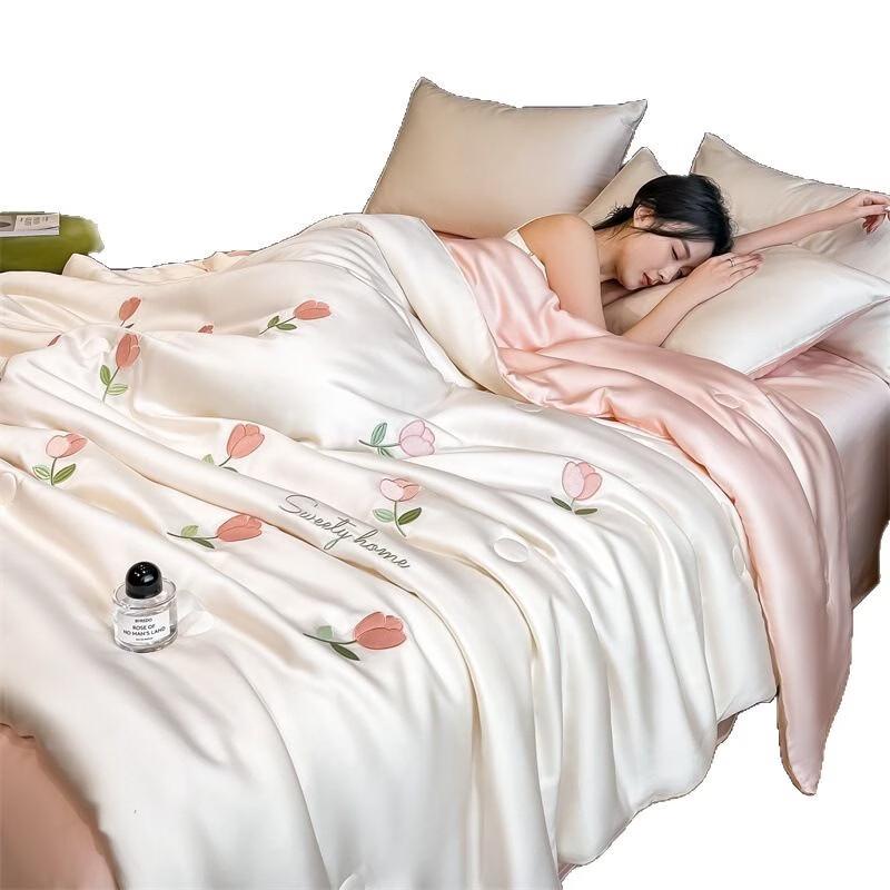 Oeny Washable Ice Silk Summer Quilt