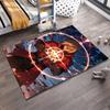 "Anime Style Carpet with Hero in Red Cloak, Magic Circle Pattern" Suitable for use as an anti-slip for living room bedroom sofas
