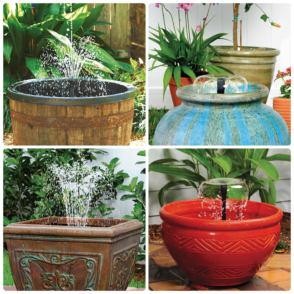 Bomba de água submersível de 10 W com luz LED para aquário tanque de peixes lagoa jardim fonte de banho de pássaros