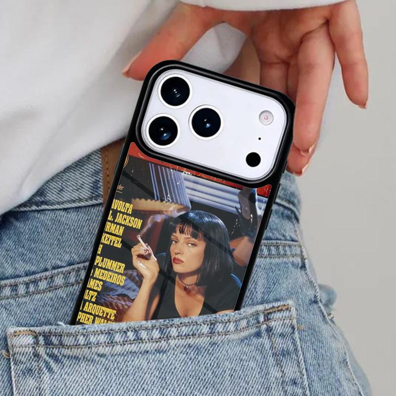 Vintage Movie Film Pulp Fiction Phone Case for iPhone 17ProMax 12 13 14 15 16e 17 Pro Max Plus Air Cover