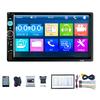 7 Inch Car MP5 Player Carplay Android Auto Double Din Stereo FM Radio Receiver BT Hands-Free Calling Support TF Card/USB/AUX-IN Mirror Phone Link Rev