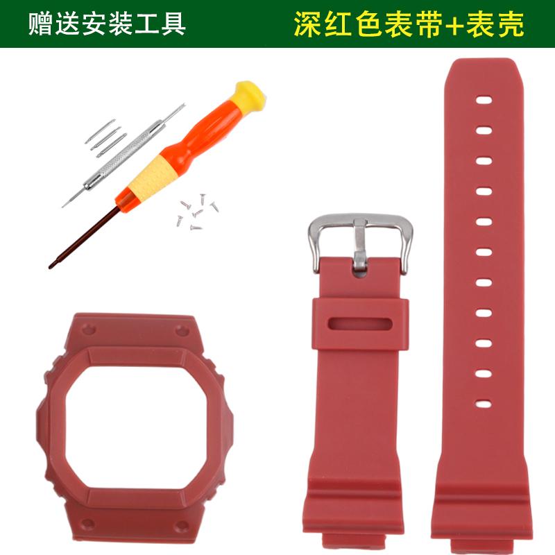 Transparenter Gummiarmband für Casio G-SHOCK DW-5030/GLX-5600/GW-M5610 TPU Sport Wasserdicht Ersatz-Uhrenarmband Uhrengehäuse